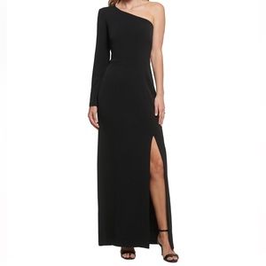 Vince Camuto Black one shoulder long sleeve dress Size 6